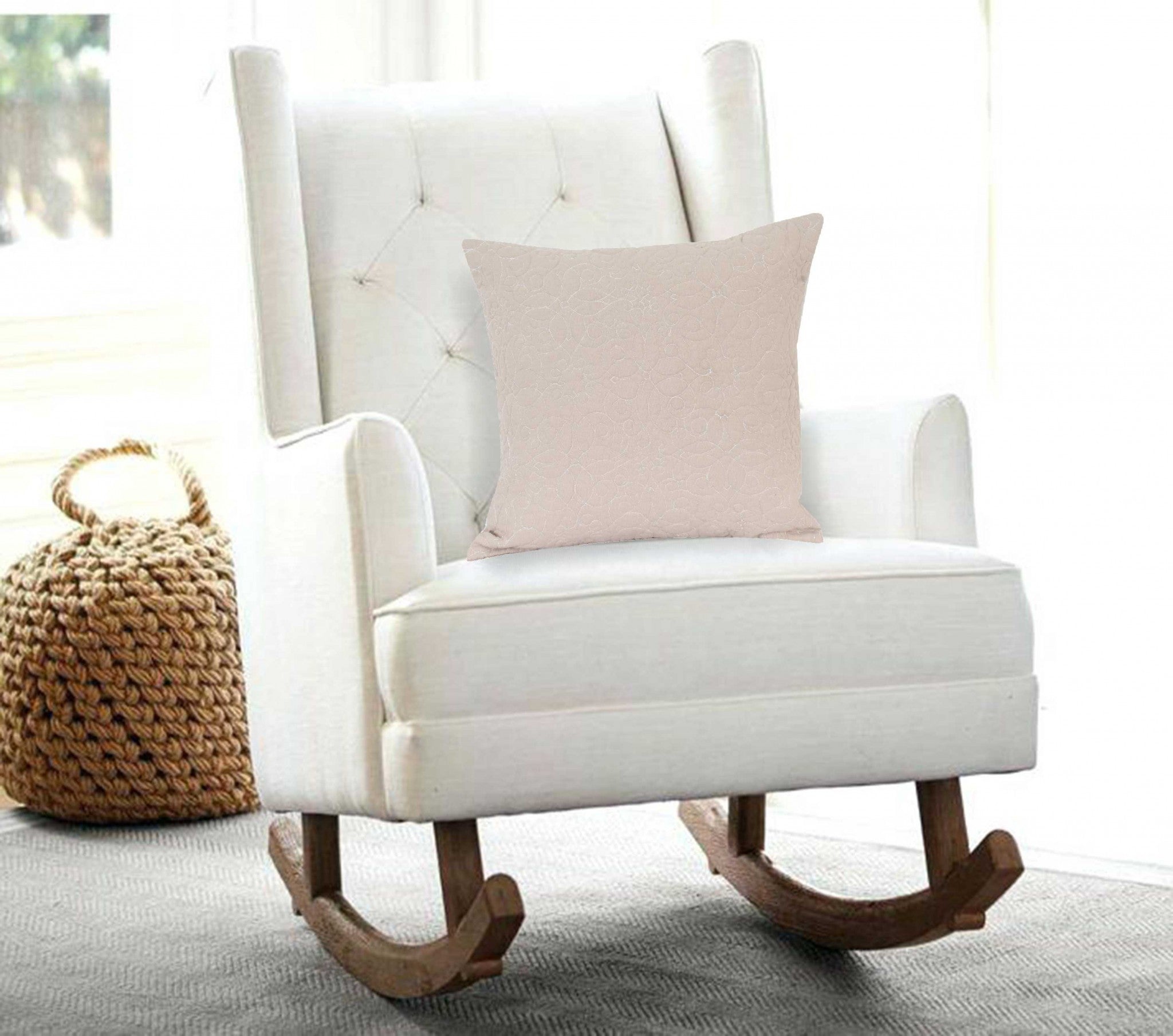 20" x 7" x 20" elegante funda de almohada de color canela de transición con inserto de poliéster