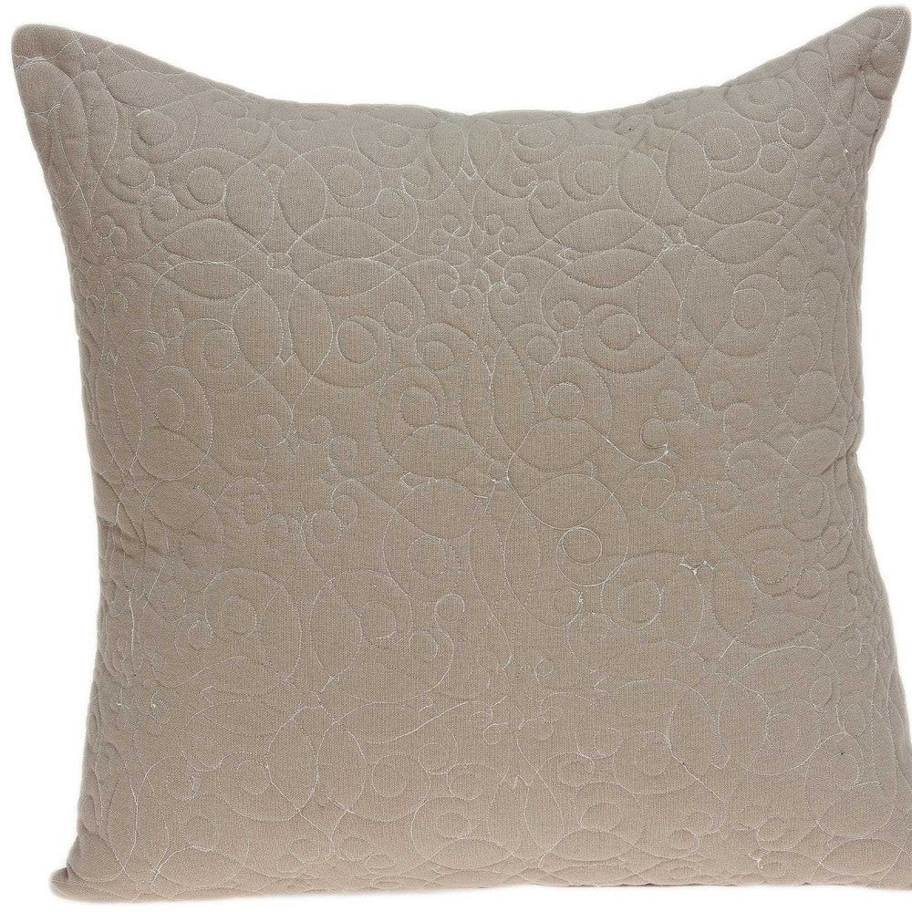 20" x 7" x 20" elegante funda de almohada de color canela de transición con inserto de poliéster