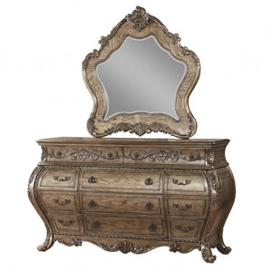 3" X 46" X 48" 復古橡木鏡子