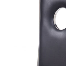 Faux Leather Stainless Steel Upholstered Seat Side Chair Set of 2 - 19