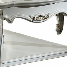 Mesa de centro de polirresina de madera perlada antigua de 36