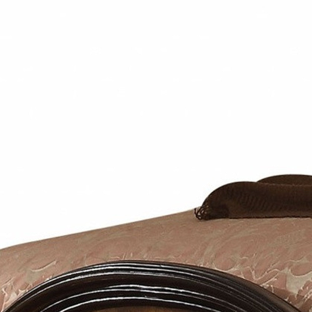 90" X 93" X 76" Cherry Oak Wood Poly Resin Eastern King Bed