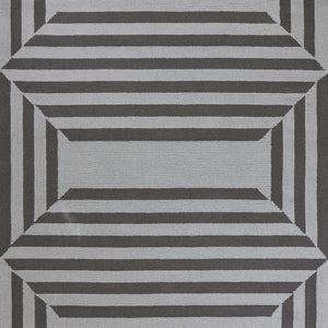 6' X 9' Uv Treated Polypropylene Charcoal Area Rug