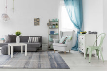 7 X 10  Polypropylene Blue Area Rug