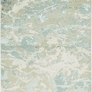 8'X11' Sand Grey Machine Woven Abstract Watercolor Indoor Area Rug