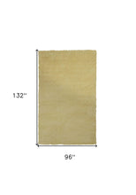 8' 金絲雀黃色圓形室內長毛地毯