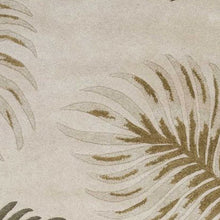5'X8' Natural Beige Hand Tufted Tropical Leaves Indoor Area Rug