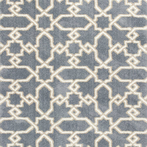 7 X 10 Microfiber Slate Blue Area Rug