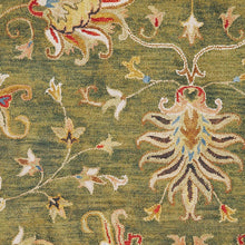 8' X 10' 6 Wool Emerald Green Area Rug