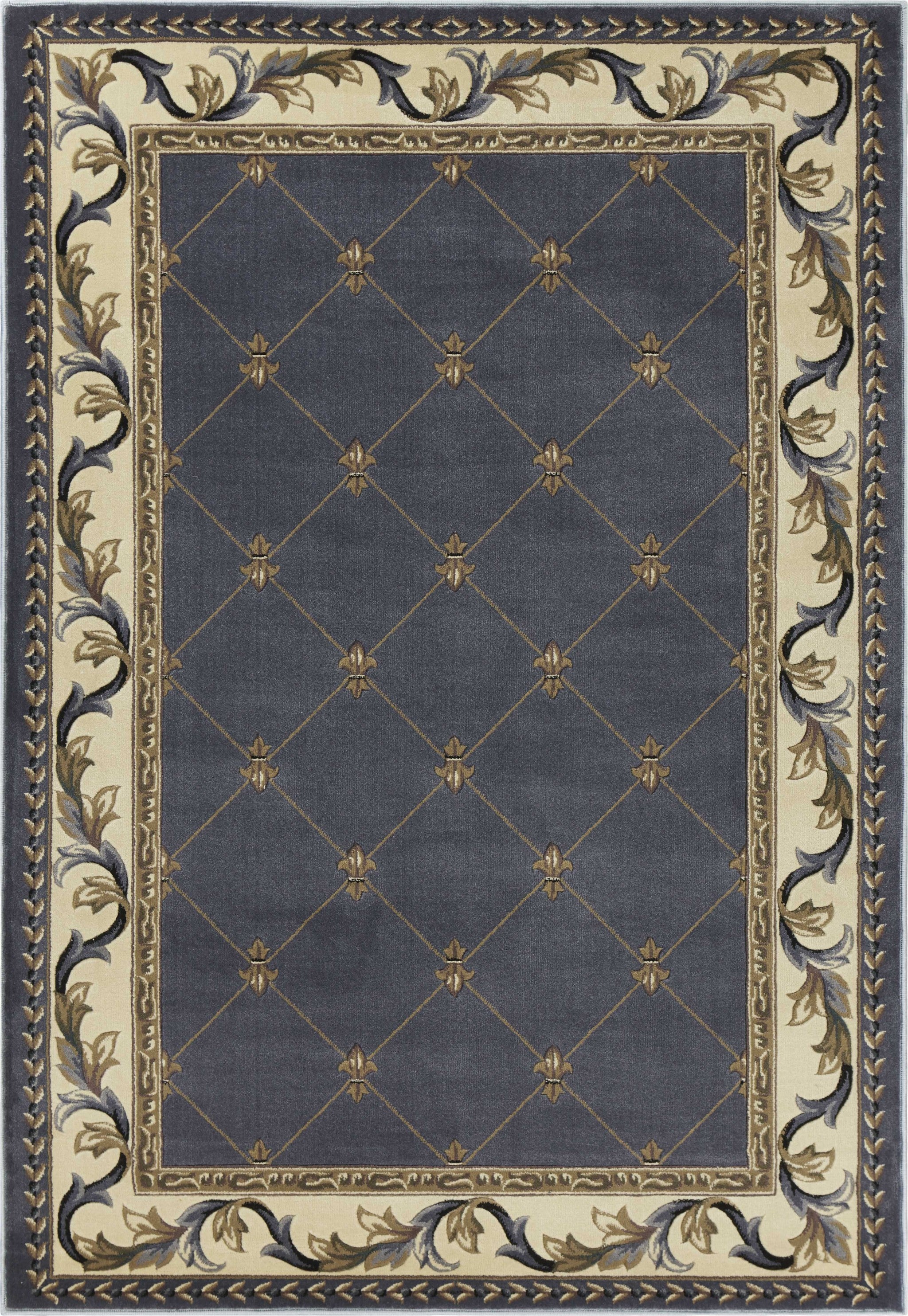 9' X 13' Polypropylene Blue Area Rug