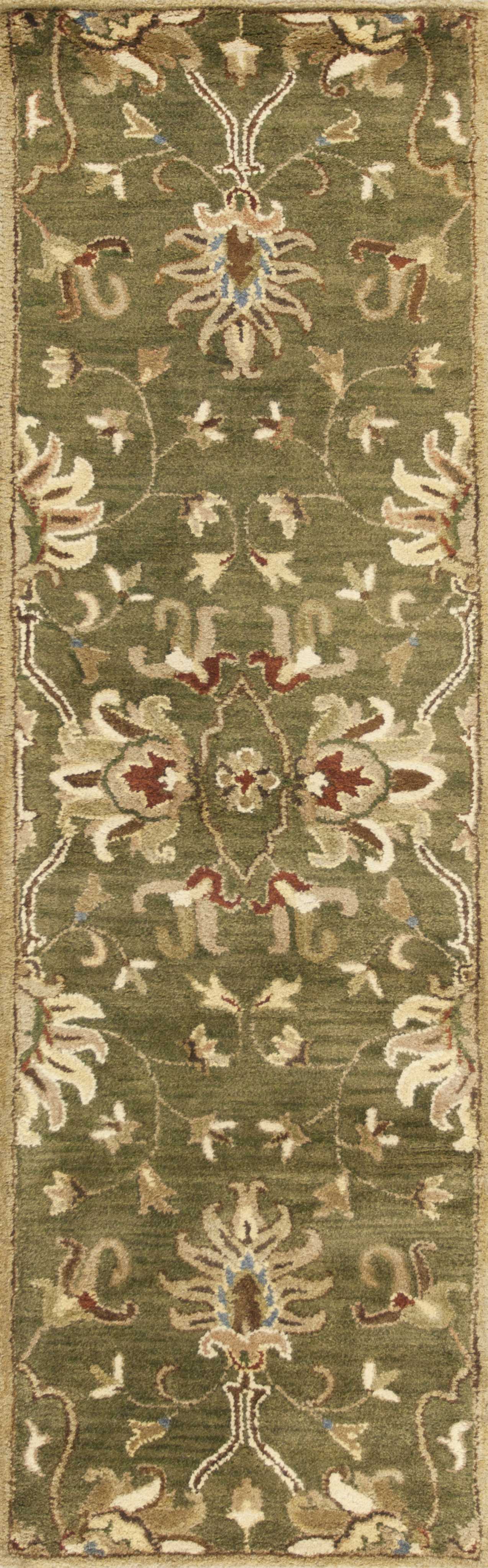 8' X 10' 6 Wool Emerald Green Area Rug