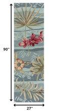 5' X 7' 6 Polyester Seafoam Area Rug