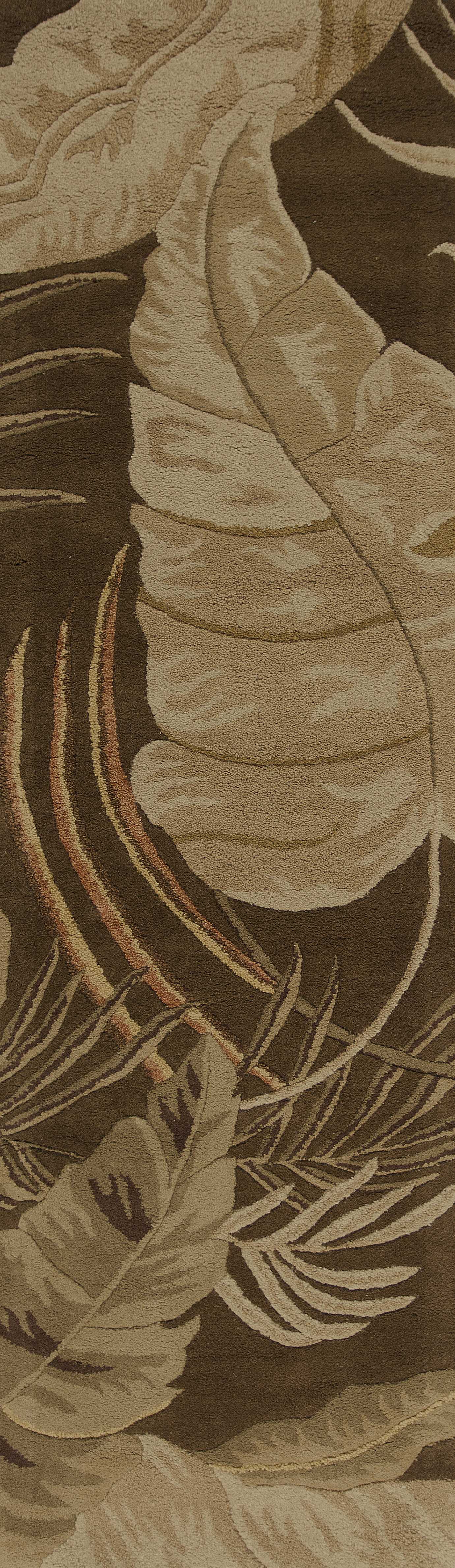 5' X 8'  Wool Mocha Area Rug