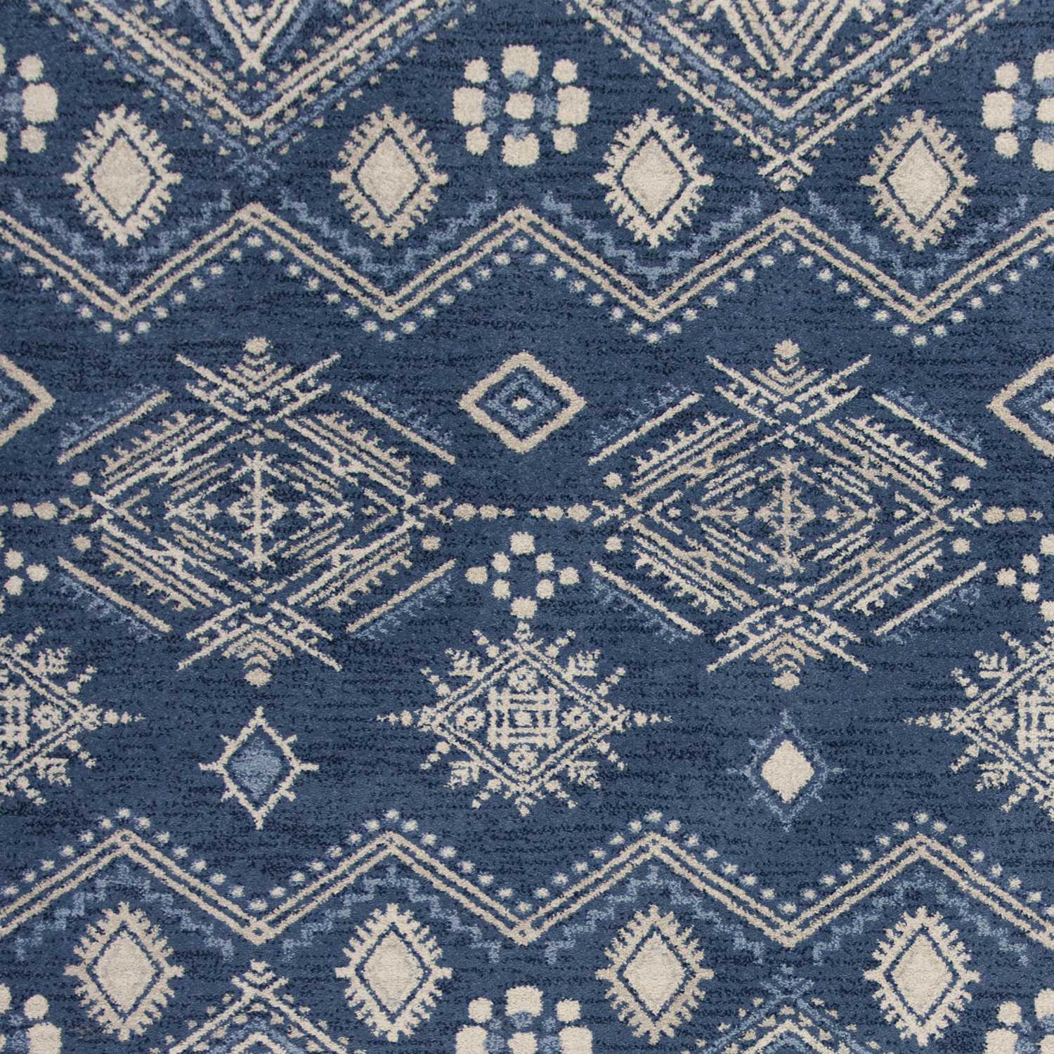 7' X 11' Polypropylene Demin Area Rug