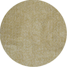 8' Round  Polyester Yellow Heather Area Rug