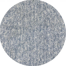 8' Slate Grey Heather Round Indoor Shag Rug