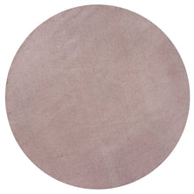 Round  Polyester Rose Pink Area Rug 8'