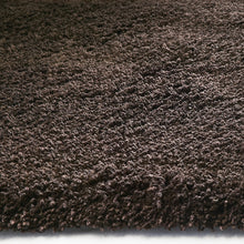 Espresso Brown Round Indoor Shag Rug 8'