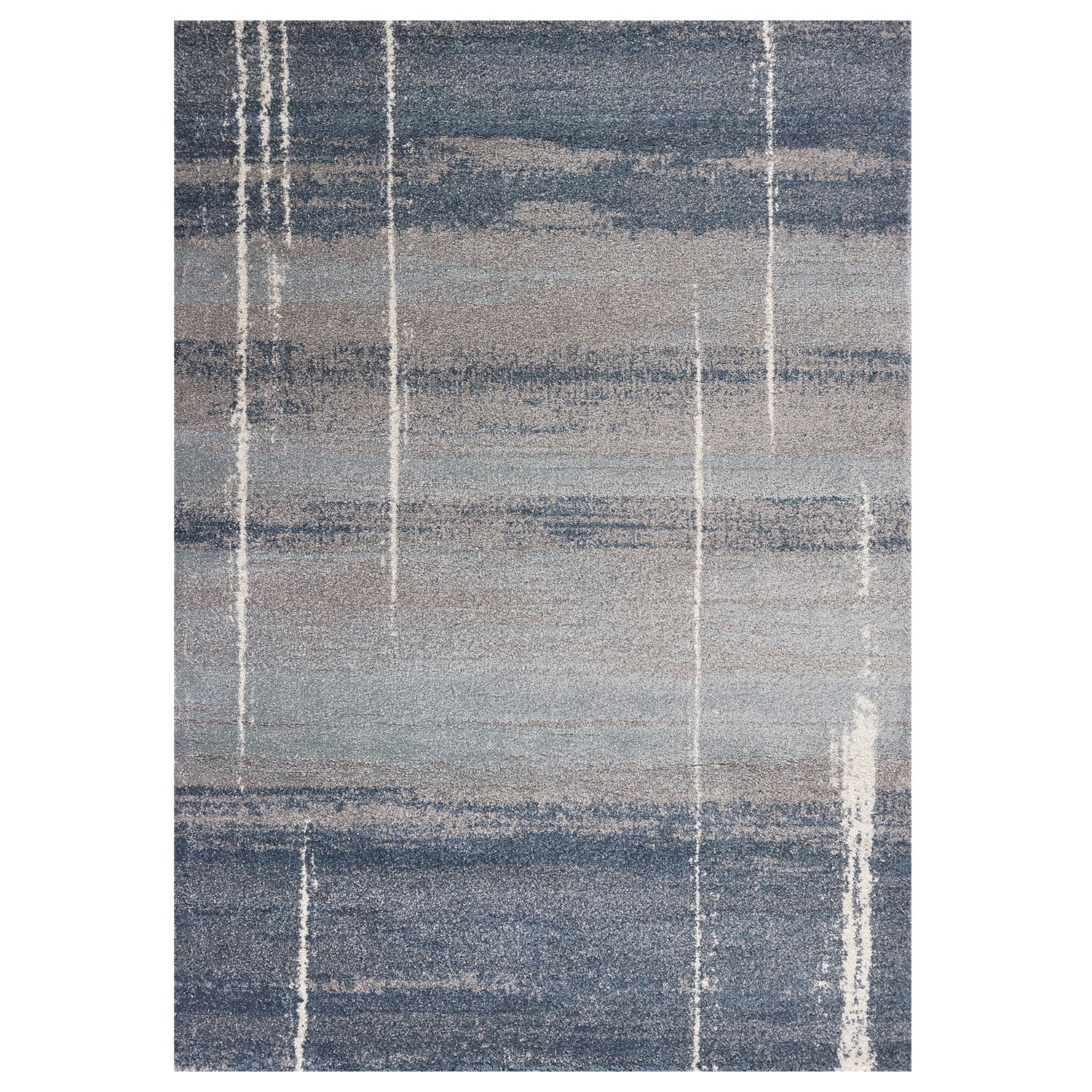 7 X 10  Polypropylene Blue Area Rug