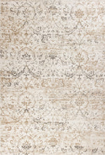 5' X 8' Beige Floral Vines Area Rug