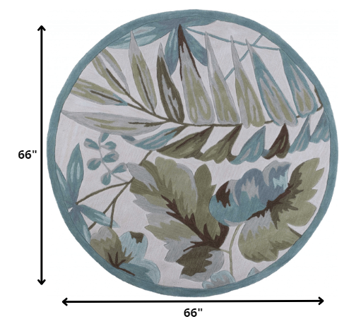 5' X 7' 6 Polyester Ivory Area Rug