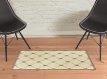 2' X 3' Polypropylene Ivory Accent Rug