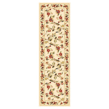 Ivory Machine Woven Floral Vines Indoor Area Rug - 10'x 13'