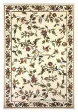 Ivory Machine Woven Floral Vines Indoor Area Rug - 10'x 13'