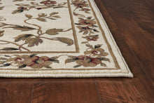 Ivory Machine Woven Floral Vines Indoor Area Rug - 10'x 13'
