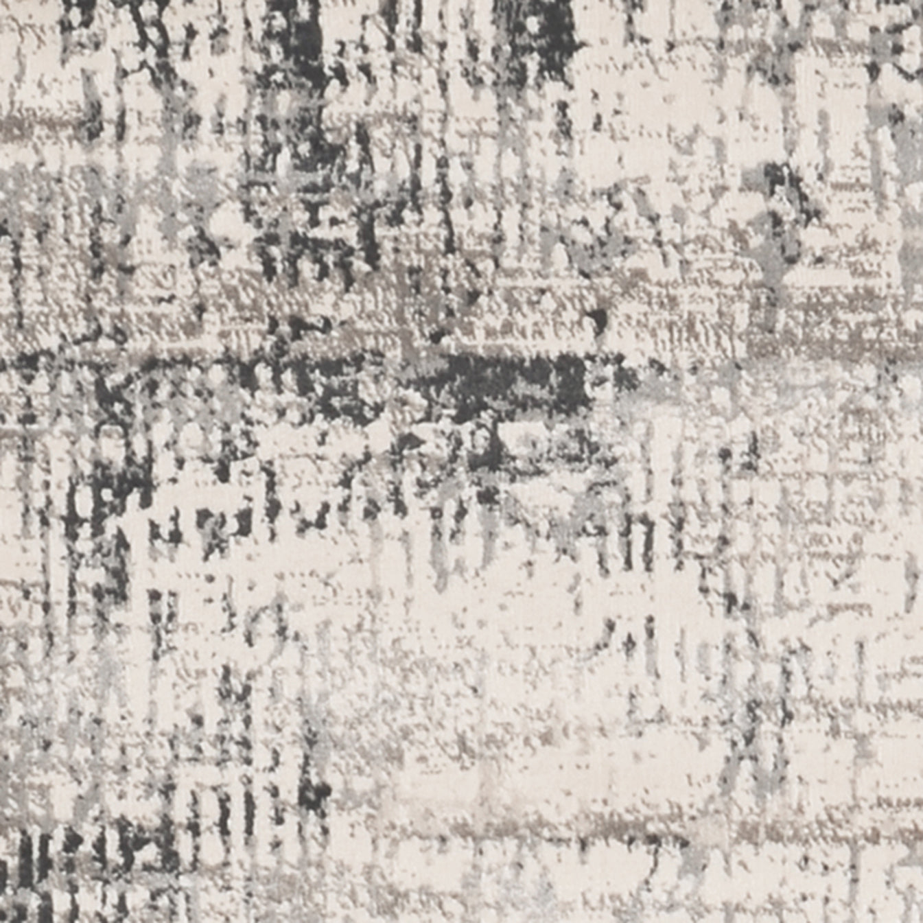 5' X 8' Ivory Or Silver Abstract Brushstrokes Viscose Indoor Area Rug