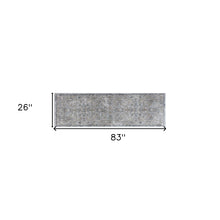 8'X11' Silver Blue Machine Woven Traditional Floral Indoor Area Rug