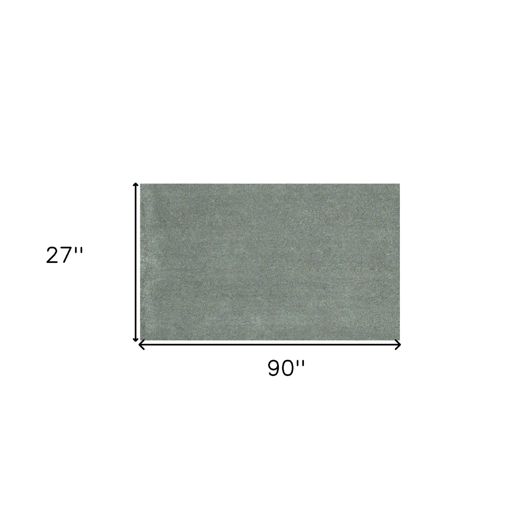 8' Round  Polyester Slate Area Rug