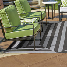 6' X 9' Uv Treated Polypropylene Charcoal Area Rug