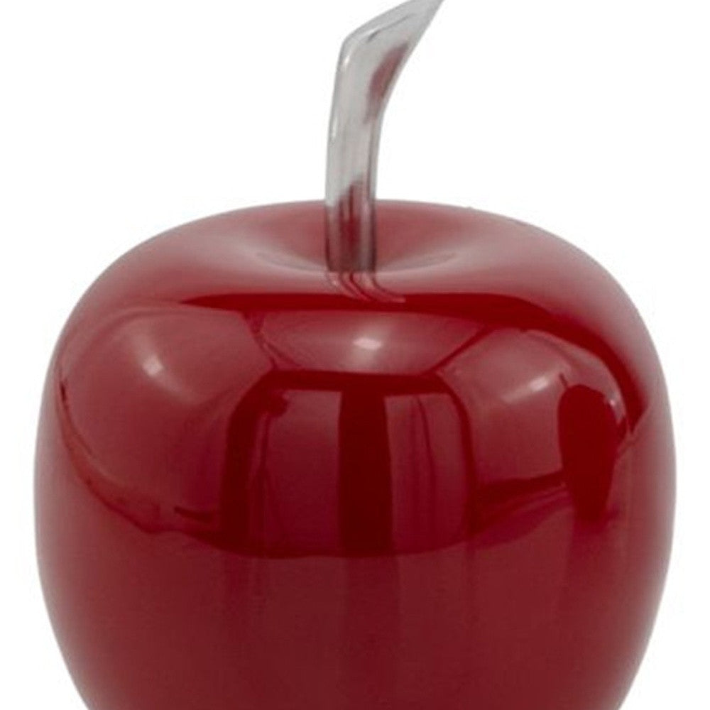 4.5" X 4.5" X 6" Buffed And Red Small Apple
