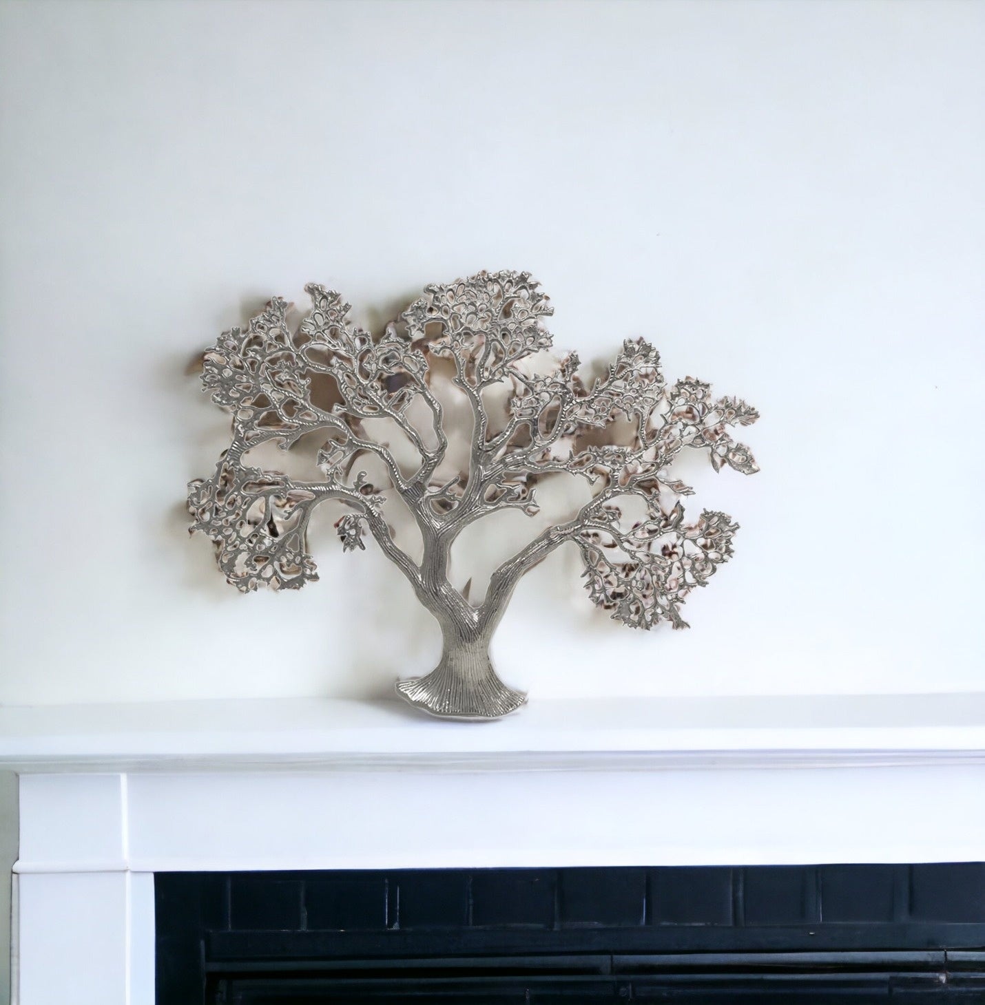 Silver Tree Wall Sculpture