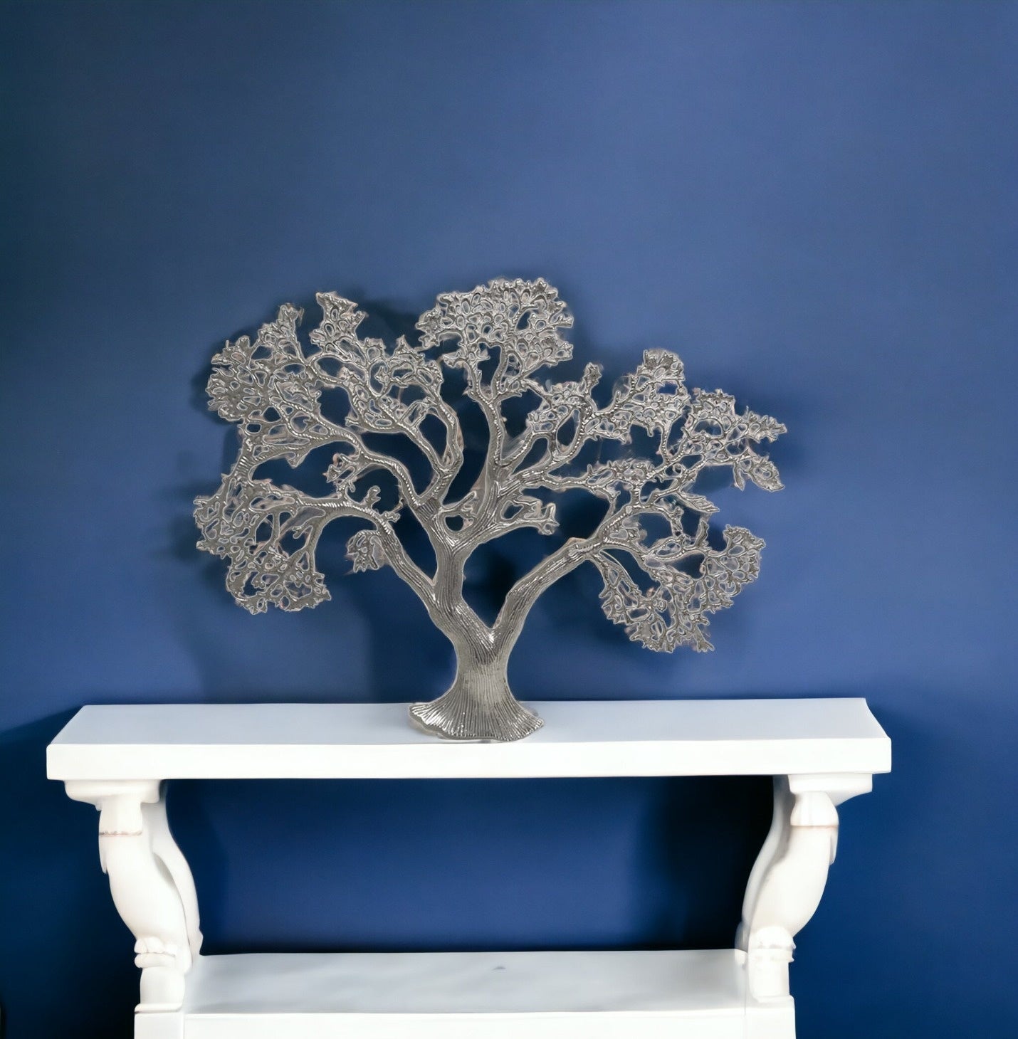 Silver Tree Wall Sculpture