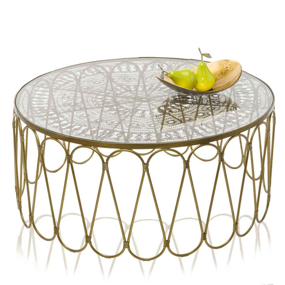 10.5" X 14" X 3.5" Gold And Bronze Metal Oblong Tray