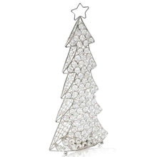 Glam Silver And Faux Crystal Christmas Tree 16