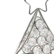 Glam Silver And Faux Crystal Christmas Tree 16