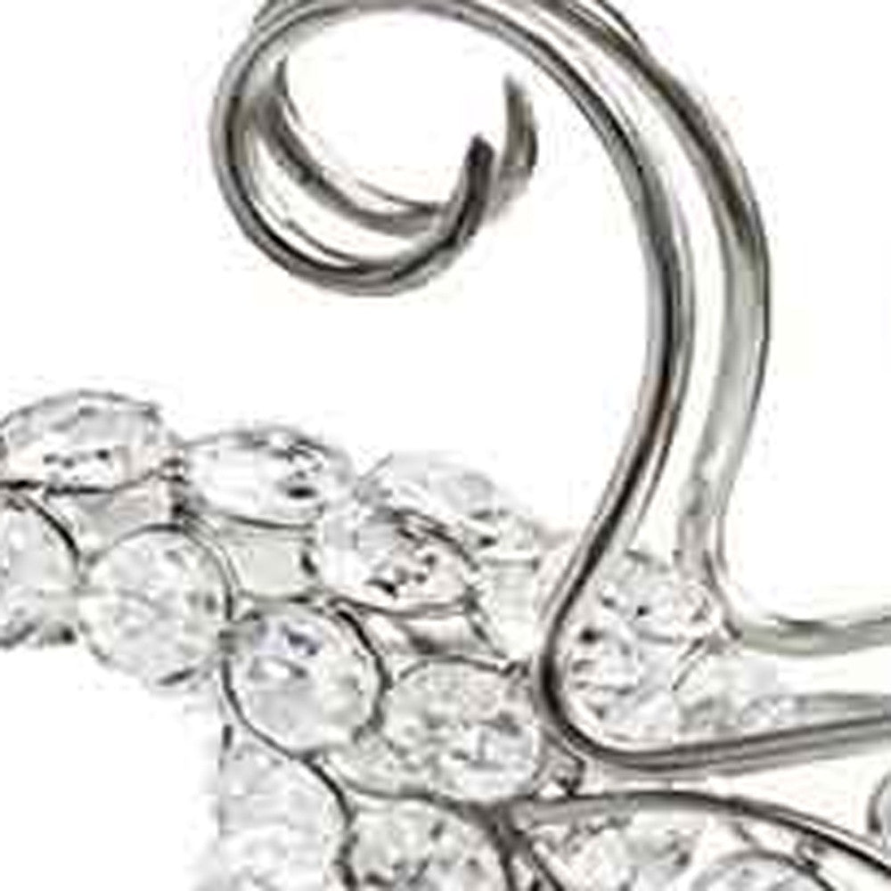 Glam Silver And Faux Crystal Christmas Tree 16"