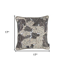 Brown Maple Leaf Decorative Throw Pillow Cover