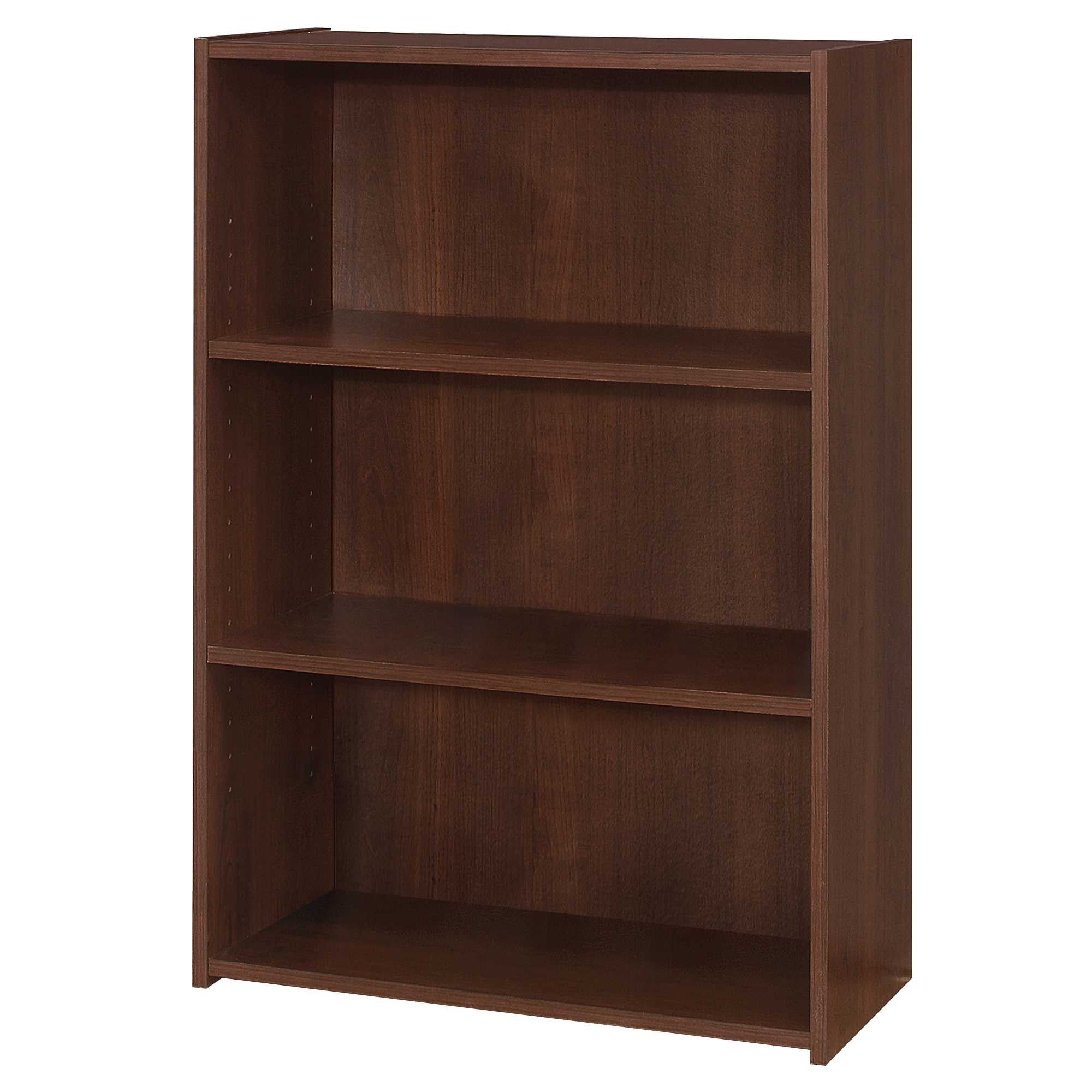 11.75" X 24.75" X 35.5" Cherry 3 Shelves  Bookcase