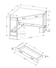 Black And Grey Top Corner Computer Desk