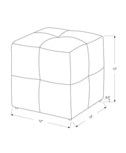 Set Of 2 Kids Black And Beige Vintage Postcard Ottomans