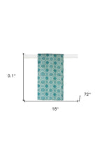 Blue And Green Cotton Ikat Reversable Throw