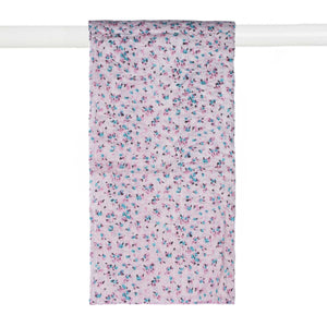 Purple Cotton Floral Reversable Throw