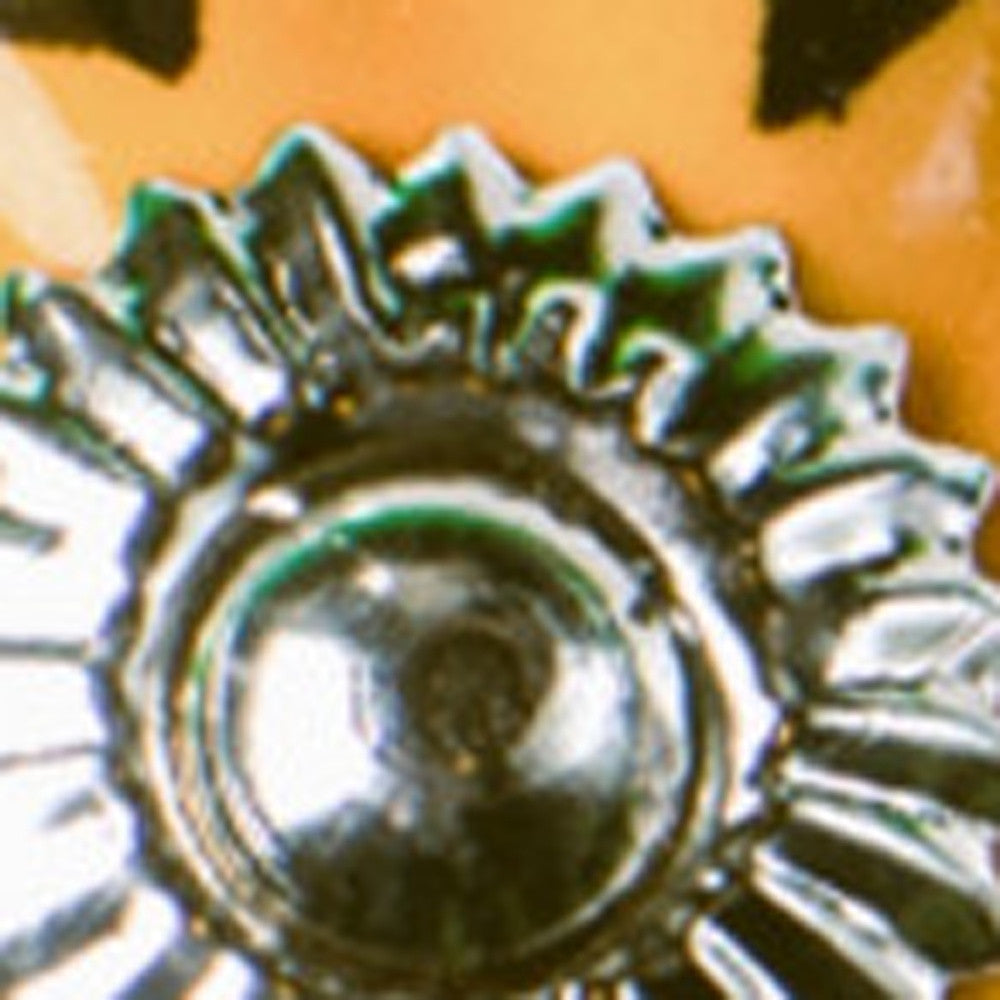 Ceramic Metal Yellow Green 8 Pack Knob - 1.5" x 1.5" x 1.5"