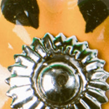 Ceramic Knob Metal Yellow And Green 12 Pack- 1.5