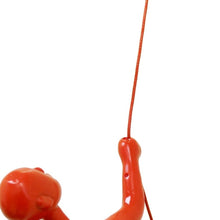 6 英寸紅色獨特攀岩人牆壁藝術