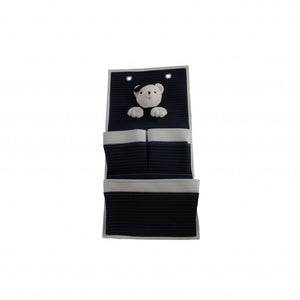 3 Pocket Storage Teddy Bear Wall Hanger
